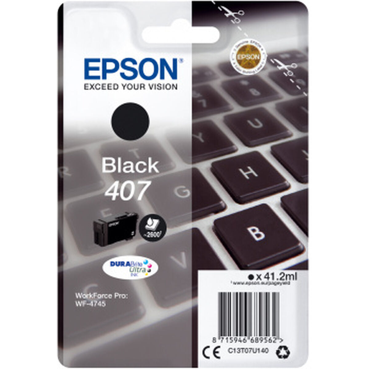 8715946689562 - AKTION EPSON 407   T07U1  schwarz Druckerpatronen 3er-Set  + GRATIS Aral Tankgutschein 10 €