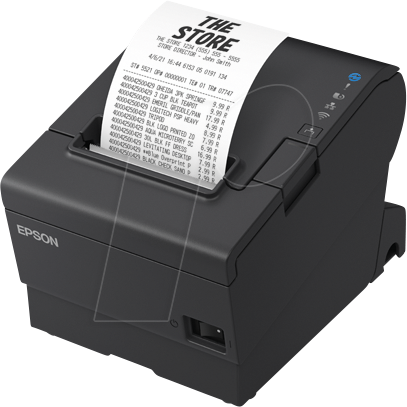 8715946697093 - TM-T88VII (112) USB Eth Serial PS Buzz Black Receipt printer - Einfarbig - Thermal Inkjet