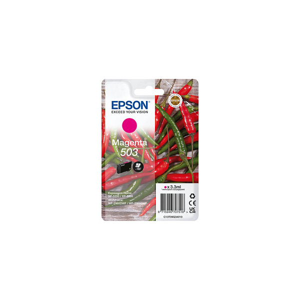 8715946707518 - 503 Original Druckerpatrone Magenta C13T09Q34010 Chilischoten-Tinte (C13T09Q34010) - Epson