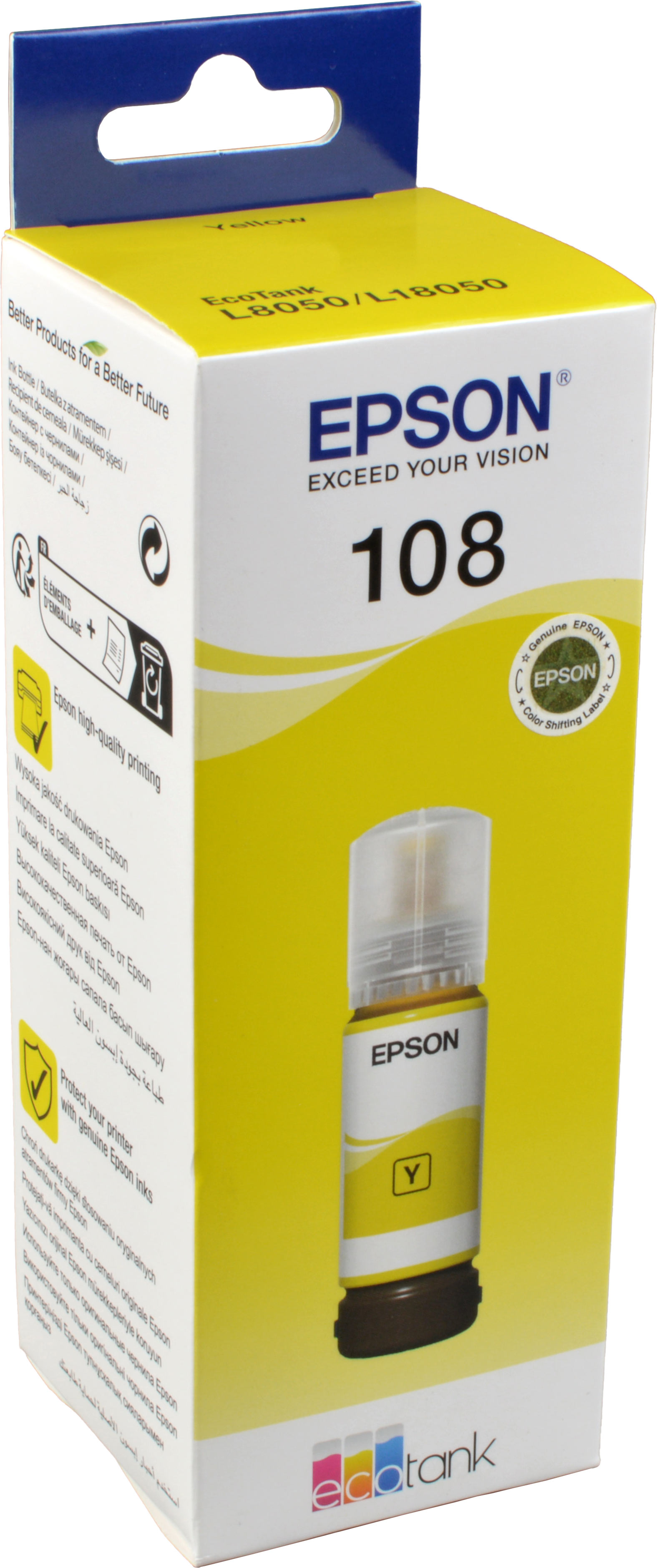 8715946712369 - EcoTank 107 - 70 ml - Gelb - original - Nachfülltinte - für EcoTank ET-18100