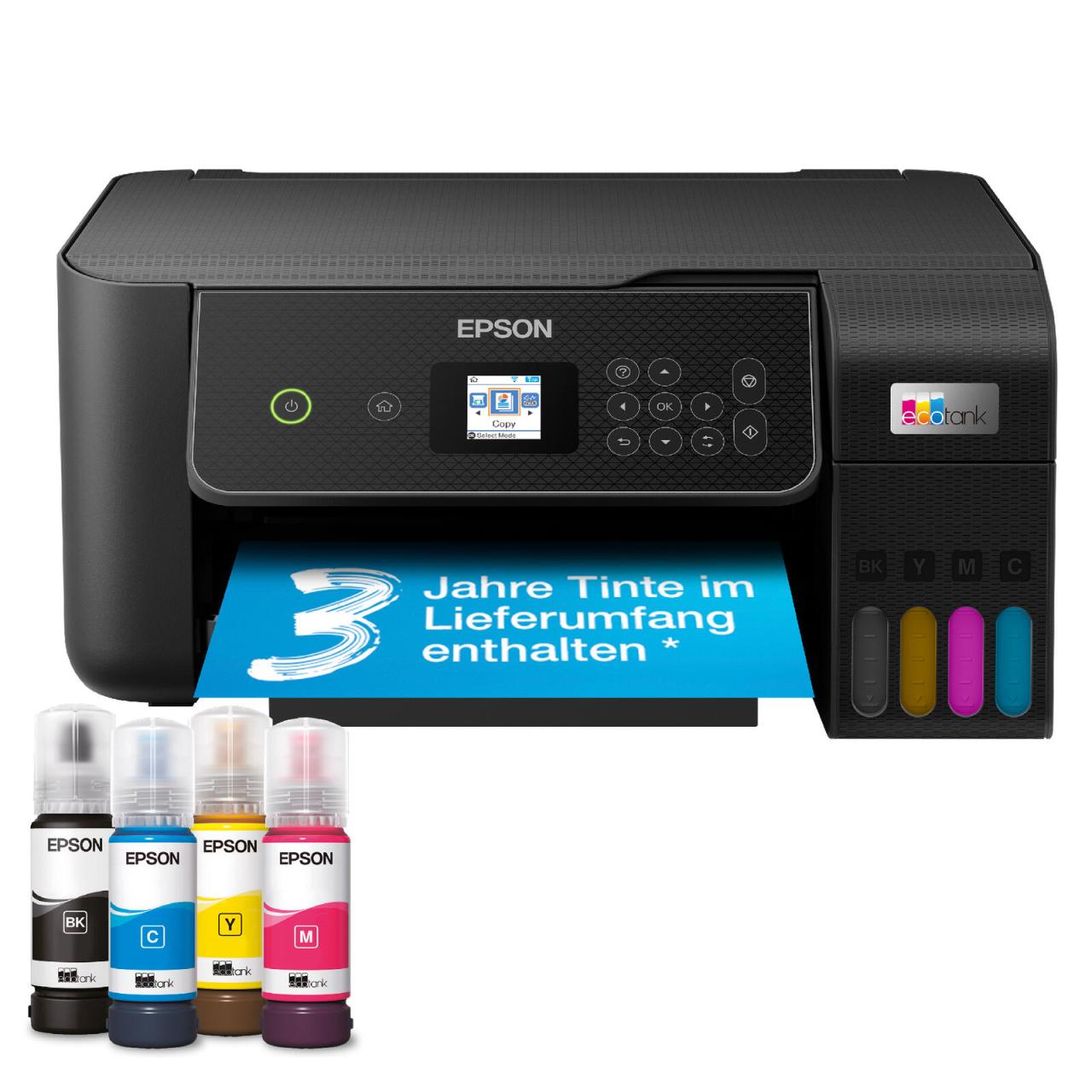 8715946720579 - EcoTank ET-2870 Inkjet MFP Tintenstrahl-Multifunktionsdrucker A4 Drucker Scanner Kopierer Duplex Tintentank-System USB WLAN