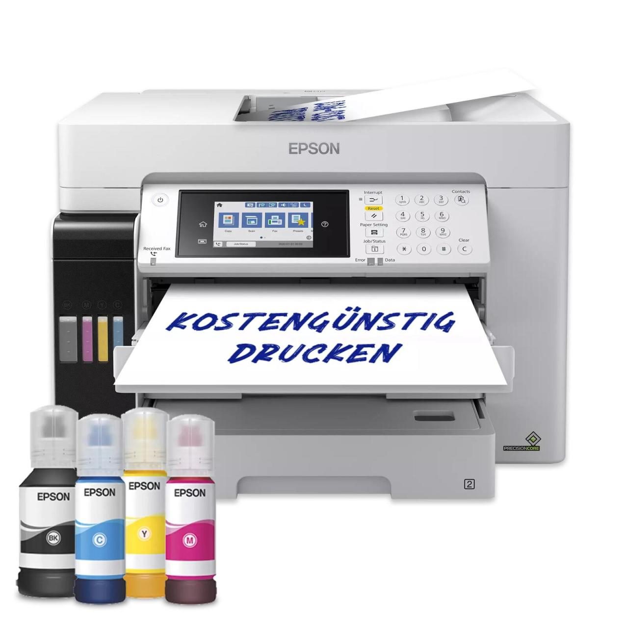 8715946734569 - EPSON EcoTank Pro ET-16685  4 in 1 Tintenstrahl-Multifunktionsdrucker grau