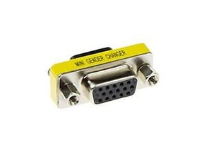 8716065127218 - High-Density-D-Sub-Adapter 15-polige Buchse auf 15-polige Buchse