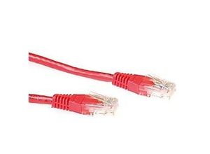 8716065129878 - RJ45 (8P8C) Male U UTP CAT6 Patchkabel IB8500 Rot 05 m