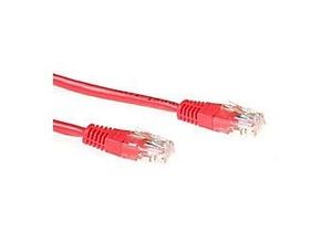 8716065129885 - Red 1 meter u utp CAT6 patch cable with RJ45 connectors Cat6 u utp red 100m (IB8501) (IB8501) - ACT