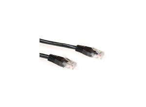 8716065130294 - Black 2 meter u utp CAT6 patch cable with RJ45 connectors Cat6 u utp black 200m (IB8902) (IB8902) - ACT