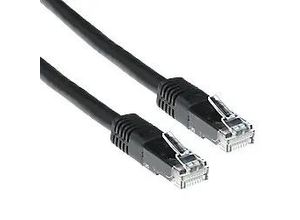 8716065130300 - RJ45 (8P8C) Male U UTP CAT6 Patchkabel RJ45 (8P8C) Male IB8903 Schwarz 3 m