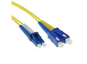 8716065224528 - 1 M LSZH Singlemode 9 125 OS2 Fiber Patchkabel Duplex mit LC und SC Steckern