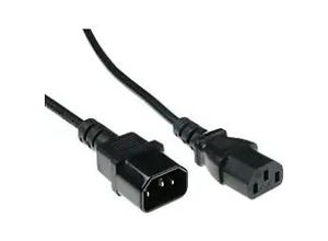 8716065228489 - 230V connection cable C13 - C14 3 m 3m Schwarz Stromkabel (AK5031) (AK5031) - ACT