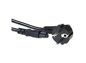 8716065311082 - Powercord mains connector CEE7 7 male (angled) - C5 black 100 m Length 1 m Powercord schuko-c5 bk 100m (AK5162) (AK5162) - ACT