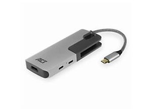 8716065437485 - USB-C auf HDMI Buchse Adapter mit PD Pass-Through 4K USB-A  USB-C Anschluss Kartenleser