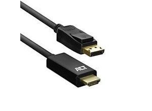 8716065488197 - Adapterkabel - DisplayPort-Stecker auf HDMI-Stecker - 4K @ 30 Hz - 18 m - ACT