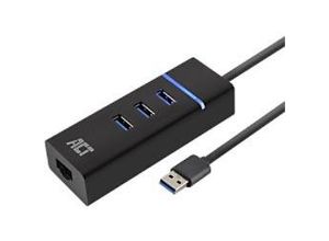 8716065491005 - - usb 32 Gen1-Hub mit 3 Anschlüssen und Gigabit-Netzwerkanschluss