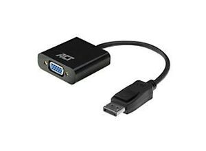 8716065491258 - Adapter - DisplayPort-Stecker auf VGA-Buchse - 015 m - black - ACT