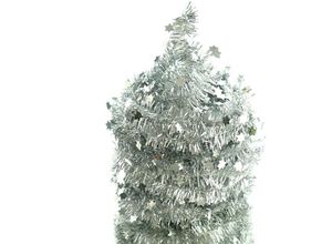 8716128545133 - kaemingk - Weihnachts-Lametta-Sterngirlande Silber glänzend 7 Meter - Kunststoff