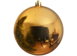 8716128590188 - - Bruchfeste Outdoor xxl Weihnachtskugel Goldfarben ø 25 cm aus Kunststoff 8716128590188 - - Bruchfeste Outdoor xxl Weihnachtskugel Goldfarben ø 25 cm aus Kunststoff