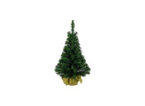 8716128805459 - Mini Weihnachtsbaum im Jute Sack 45 cm Christbaum künstlicher Dekobaum