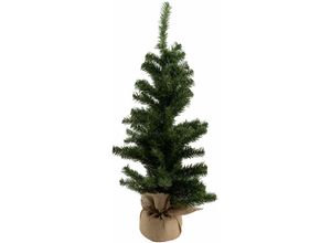 8716128805480 - Weitere - Künstlicher Weihnachtsbaum im Jutesack 90 cm Tannenbaum Christbaum Dekobaum