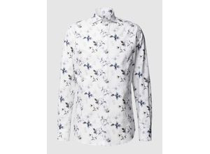 8716172217970 - Slim Fit Business-Hemd mit floralem Allover-Print