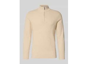 8716172393018 - Strickpullover mit Troyer-Kragen