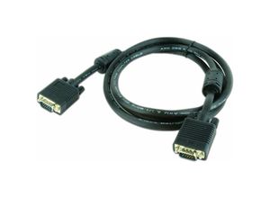 8716309066655 - - Premium vga HD15M HD15M dual-shielded w 2ferrite core 6ft cable black color (CC-PPVGA-6B)