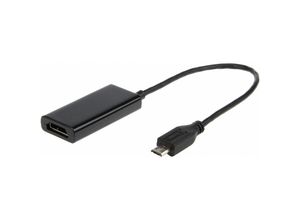 8716309078726 - gembird A-MHL-003 - Micro USB - HDMI - Männlich weiblich - Schwarz - Samsung Galaxy SIII S4 Note 2 - Polybag (A-MHL-003) (A-MHL-003)