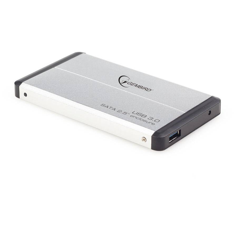 8716309084758 - GEMBIRD Festplatten Gehäuse USB30 25 Schwarz alu