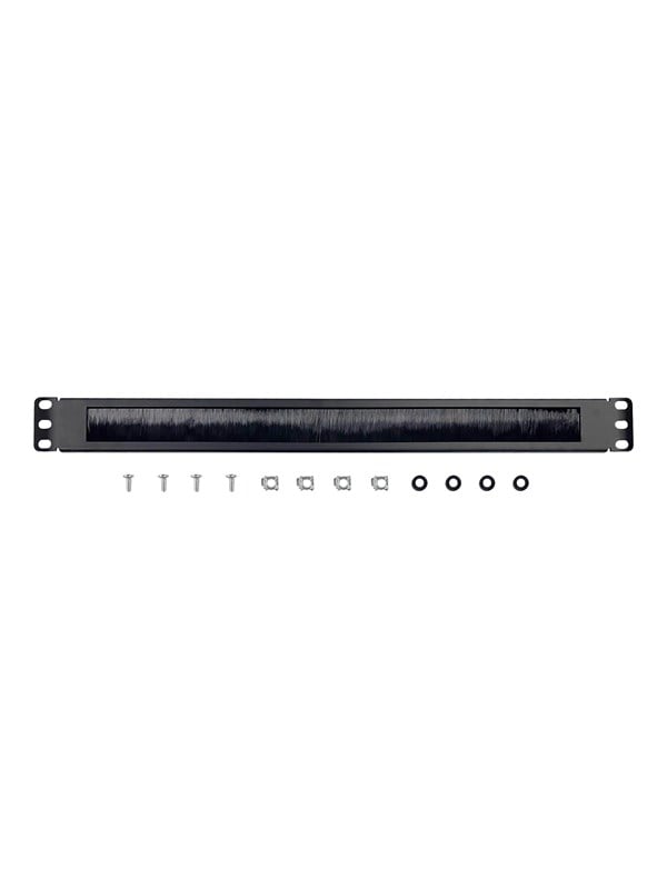 8716309085014 - Frontplatte 1u mit Bürste für Rack-Schränke - Farbe schwarz