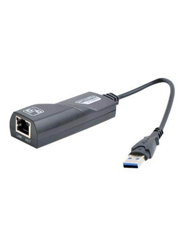 8716309096690 - gembird GEMBIRD Adapter USB30 - Gigabit LAN + Flash-Speicher schw (NIC-U3-02)