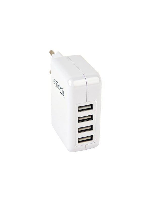 8716309102544 - GEMBIRD Universal USB-Ladegerät 4-Port 31 A 15W weiß