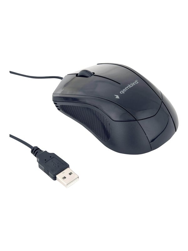 8716309104265 - MUS-3B-02 - mouse - USB - black - Maus (Schwarz)