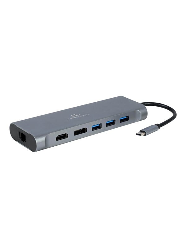 8716309121460 - Cablexpert A-CM-COMBO8-01 - Dockingstation - USB-C 31 - VGA HDMI DP - GigE