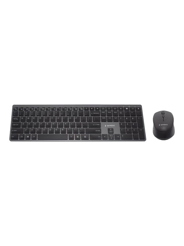 8716309121774 - Backlight Pro Business Slim wireless desktop set - keyboard and mouse set - QWERTY - US - black - Tastatur & Maus Set - Englisch - US - Schwarz