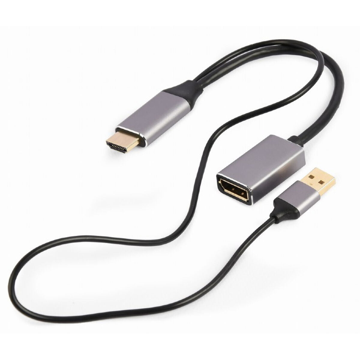 8716309124546 - DisplayPort-zu-HDMI-Adapter GEMBIRD A-HDMIM-DPF-02 Schwarz 4K Ultra HD 8716309124546 - DisplayPort-zu-HDMI-Adapter GEMBIRD A-HDMIM-DPF-02 Schwarz 4K Ultra HD