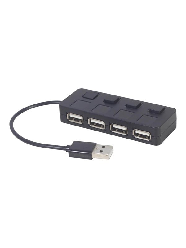 8716309124669 - UHB-U2P4-05 - hub - 4 ports USB-Hubs - 4 - Schwarz