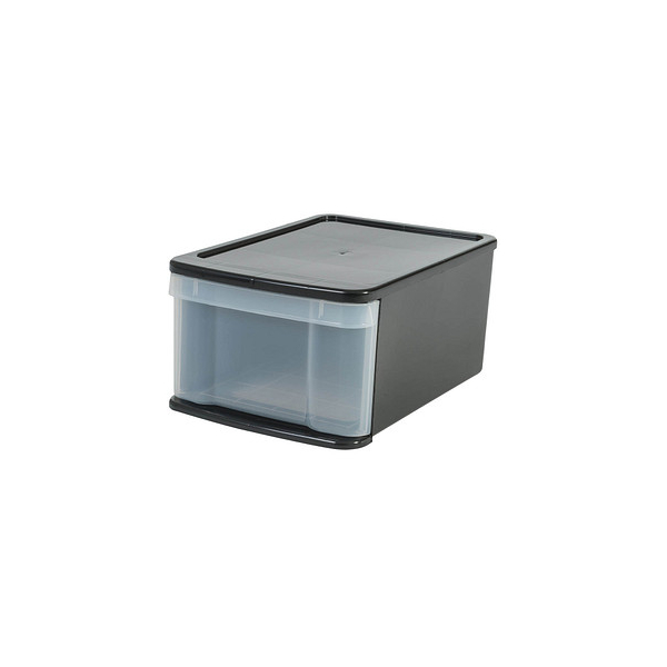 8716382102158 - Aufbewahrungsbox 135008 11 Liter mit Deckel außen 370x260x175mm Kunststoff schwarz 8716382102158 Iris