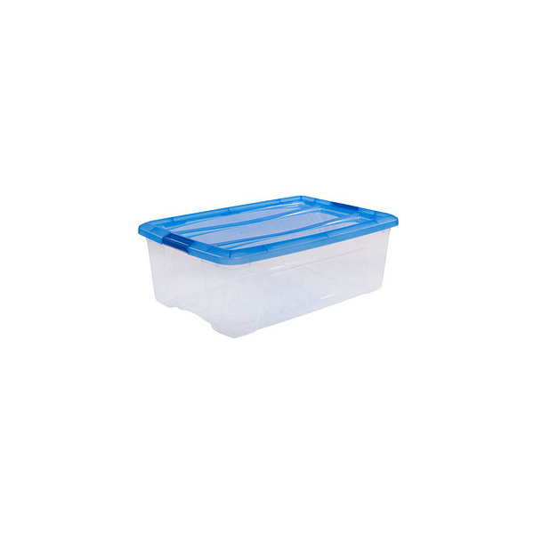 8716382166570 - Aufbewahrungsbox Clear NTB 6294 außen 395x575x205cm Polypropylen transparent blau 8716382166570 IRIS Ohyama