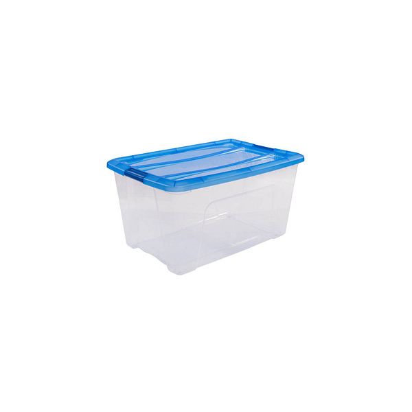 8716382166587 - Aufbewahrungsbox Clear NTB 6296 außen 395x575x305cm Polypropylen transparent blau 8716382166587 IRIS Ohyama