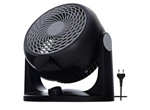 8716382185816 - Iris Ohyama - Woozoo 23㎡ Ventilator Schwarz 3 Geschwindigkeiten leise Table Fan Tischventilator Lüfter Bodenventilator tragbarer Portable