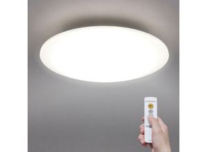 8716382200083 - Iris Ohyama LED Deckenleuchte   Deckenlampe 45W 5500LM Ra80 Einstellbare Helligkeit Sleep-Modus Fernbedienung Schlafzimmer Wohnzimmer