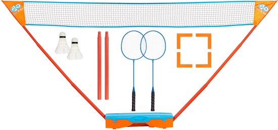 8716404328634 - Badminton Set - Sofort - Blau Orange