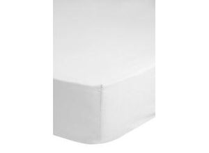 8717285169491 - Spannbettlaken HIP in Gr 90x200 140x200 oder 180x200 cm Laken Gr B L 140 cm x 200 cm 1 St Satin 140 x 200 cm 25 cm weiß 100% Baumwolle Mako-Satin Rundumgummi bis 25 cm höhe 90x200 Weiß