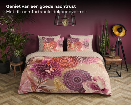 8717285196626 - HIP Bettbezug Mandalas und Blumen - Multi - (200x200 220 cm) - Baumwolle Satin 8717285196626 - HIP Bettbezug Mandalas und Blumen - Multi - (200x200 220 cm) - Baumwolle Satin