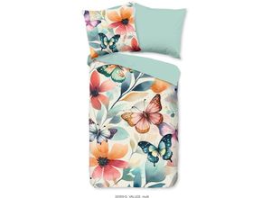 8717285229102 - Wendebettwäsche GOOD MORNING Vallee Bettwäsche Gr B L 135 cm x 200 cm (1 St) B L 80 cm x 80 cm (1 St) Renforcé bunt (multi) Renforcé-Bettwäsche 100% Baumwolle