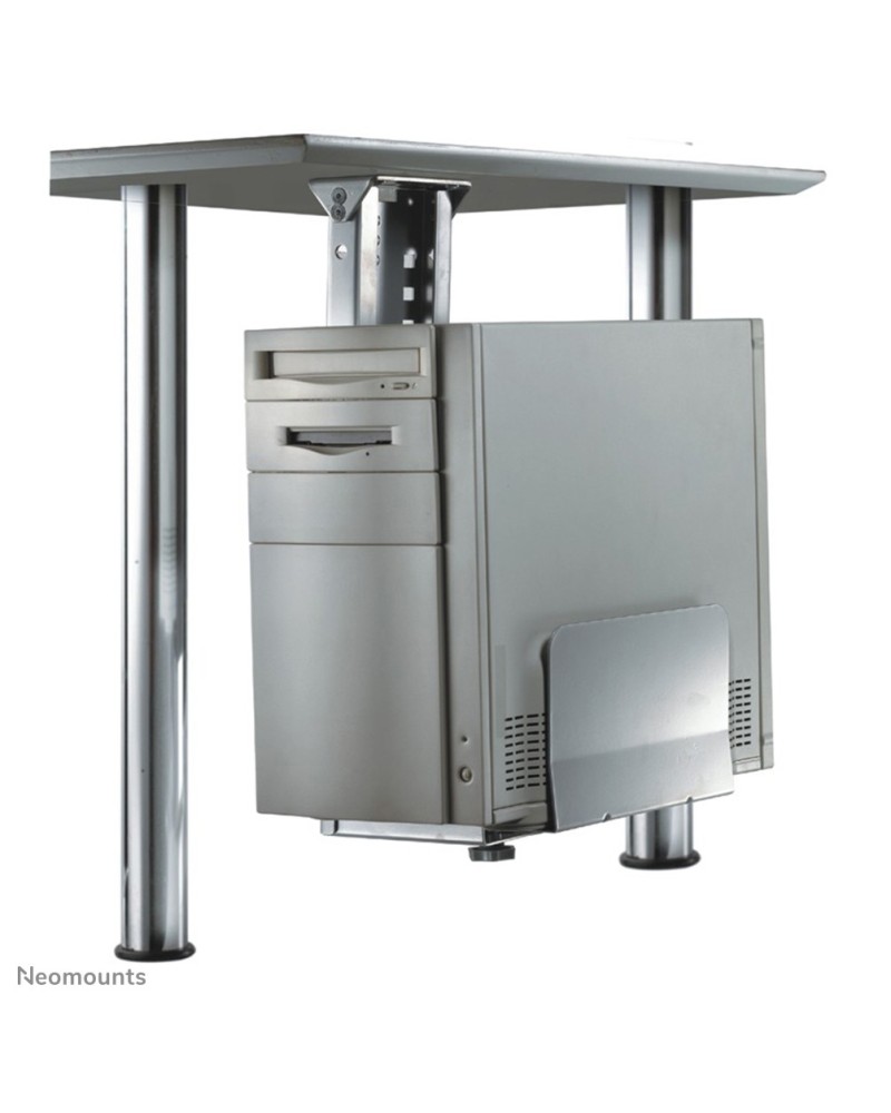 8717371441371 - PC-Halterung Neomounts by NewStar CPU-D200 vertikal bis 30 kg manuell höhen- & breitenverstellbar inkl Befestigungsmaterial silber