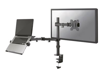 8717371446413 - Neomounts by Newstar FPMA-D550NOTEBOOK 2fach Monitor-Tischhalterung 254 cm (10) - 813 cm (32) Schwenkbar Rotierbar Neigbar Notebook-Ablage Schwarz