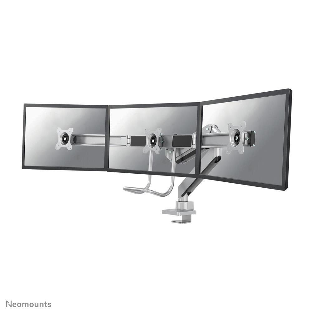 8717371447502 - Neomounts by Newstar NM-D775DX3SILVER 3fach Monitor-Tischhalterung 432 cm (17) - 61 cm (24) Schwenkbar Rotierbar Neigbar Grau