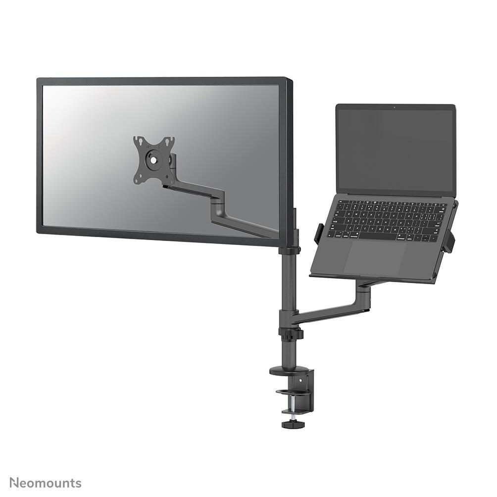 8717371449865 - DS20-425BL2 - Befestigungskit (Spannbefestigung fÃ¼r Tisch Tisch-KabeldurchfÃ¼hrung Notebook-Ablage Monitorarm VESA-Adapter Notebookschacht-Arm) - vollbeweglicher einstellbarer Arm - fÃ¼r LCD-Display Notebook - Stahl - Schwarz