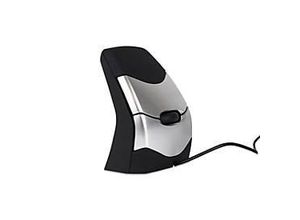 8717399994026 - BakkerElkhuizen DXT Precision Ergonomische Maus USB Optisch Schwarz Silber 3 Tasten 2000 dpi Ergonomisch