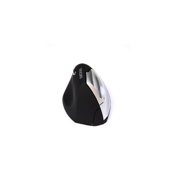 8717399996778 - Funkmaus BakkerElkhuizen Handshake Mouse Wireless f Linkshänder ergonomisch 2 Tasten & Scrollrad 400-3200 dpi USB Nano-Receiver schwarz-silber